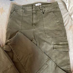 cute green cargo pants from garage